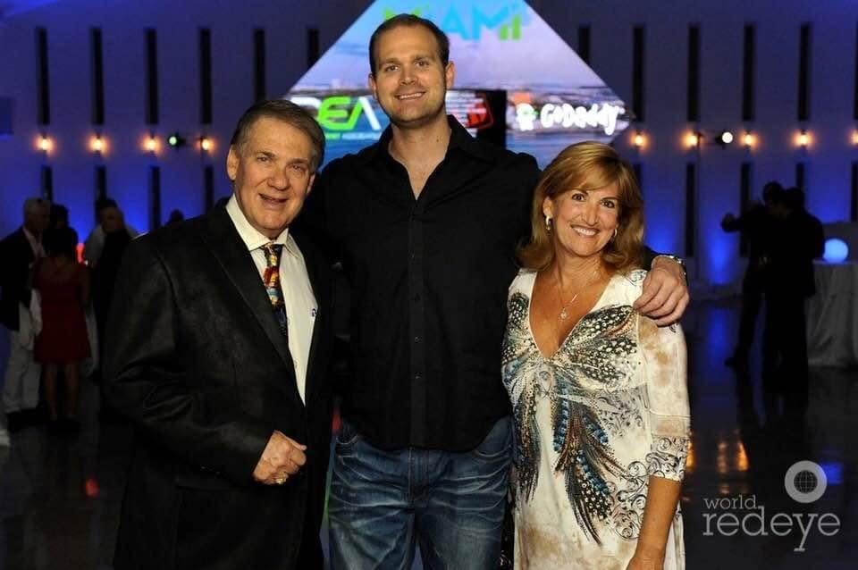 Howard Neu, Ray Dillman-Neu and Barbara Dillman-Neu together at an event in Miami